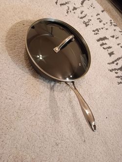 Pan With Lid- Cooker King 11"DX4"H Pan With Lid for Stir-Fry
