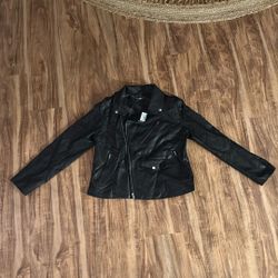 Nasty Gal Faux Leather Moto Jacket – Black (Size 12, Brand New with Tags)