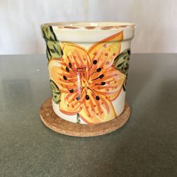 Hand Painted Ceramic Pot