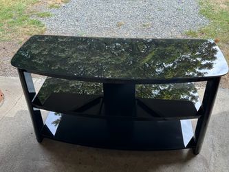 Glass TV stand
