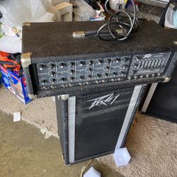 Peavey Mixer And Speakers