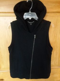 Banana Republic asymmetric hooded vest, women's size M
