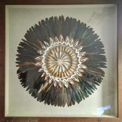Deepset Feather And Bead Artwork 
