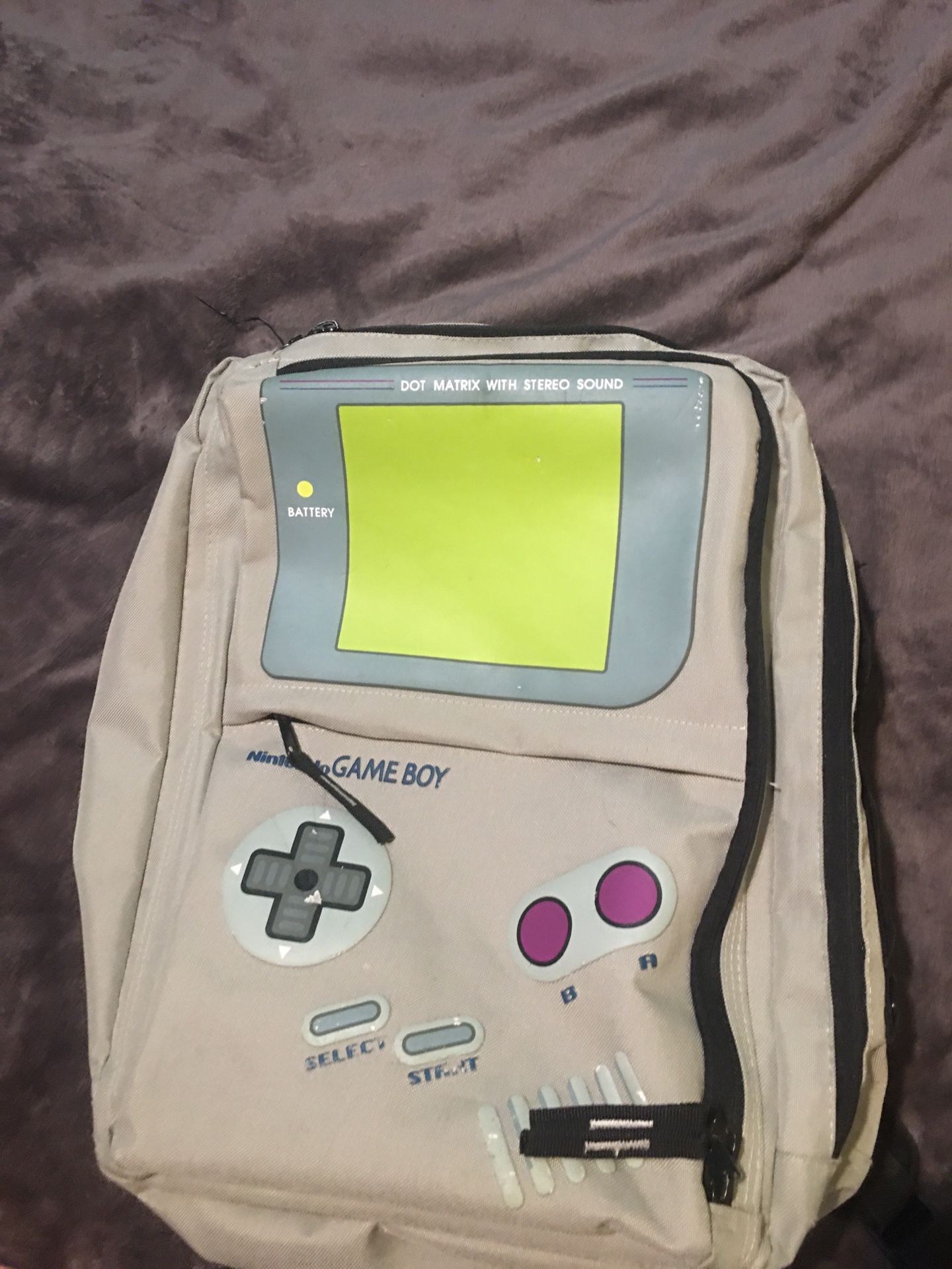 Nintendo Game Boy backpack