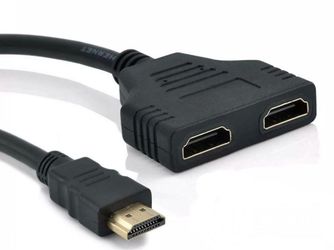 HDMI Cable Splitter Adapter Converter 1 In 2 Out 1 Male to 2 Female