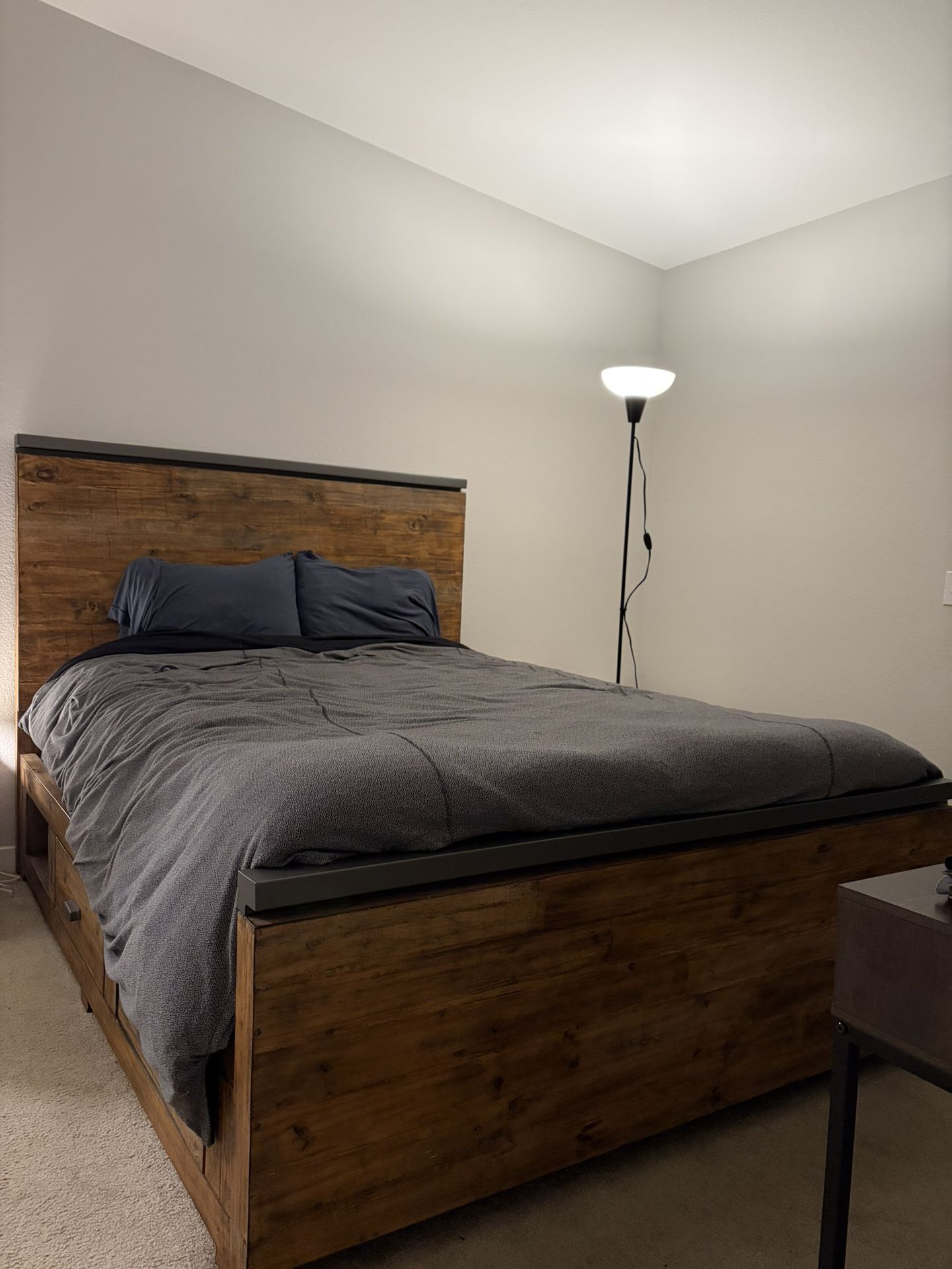 Queen Bed Frame & Mattress