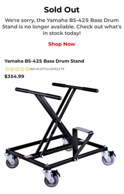 Yamaha BS-425 Bass Drum Stand