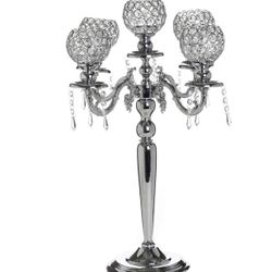 Silver Centerpieces Candelabra For Party Or Wedding 