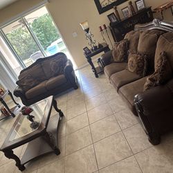 Sofa set and tables