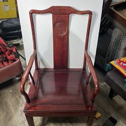 Rosewood Chinese Longevity Arm Chair by China Furniture and Arts