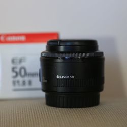 Canon EF 50mm f/1.8 Lens-This lens is rarely used, perfect for portraits
