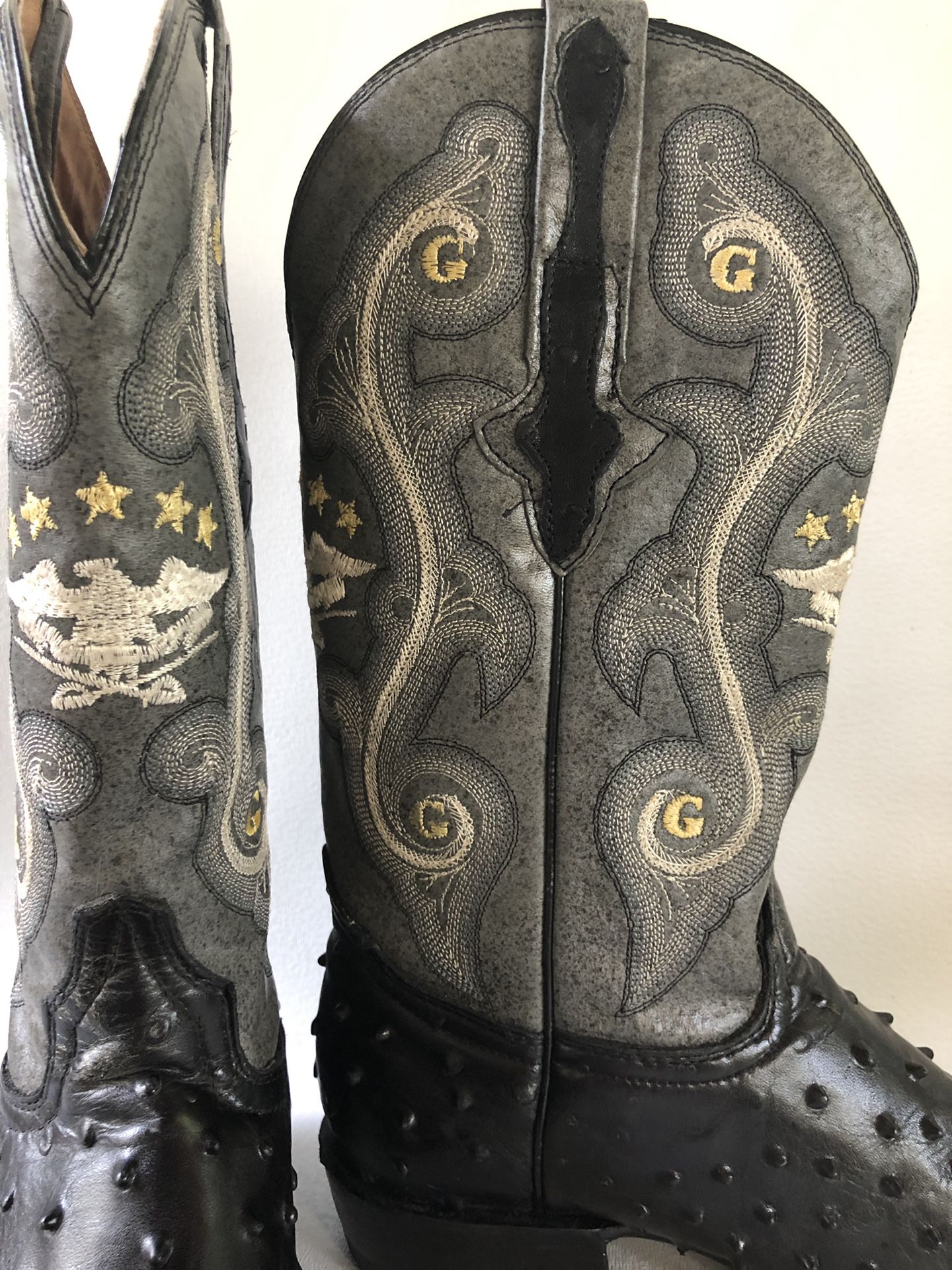 EL General 1901 handcrafted Leather Embroidered Cowboy Boots