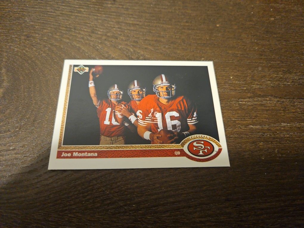Joe Montana 1991 UPPER DECK/Taking Offers