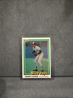 1981 Donruss Danny Ainge Blue Jays Baseball Card