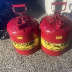 Justrite Safety Cans (Red) – Heavy-Duty Industrial Grade 