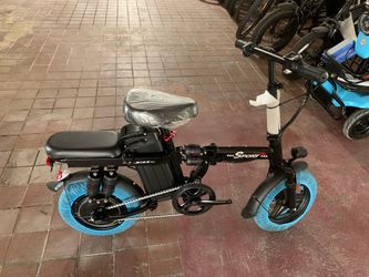 14" Electric Folding Bike , 750W Peak Electric Bike for Adults , 20MPH, 30-45 Miles Range, E-Bike with Dual Brake & Multi Suspension, Portable Electri