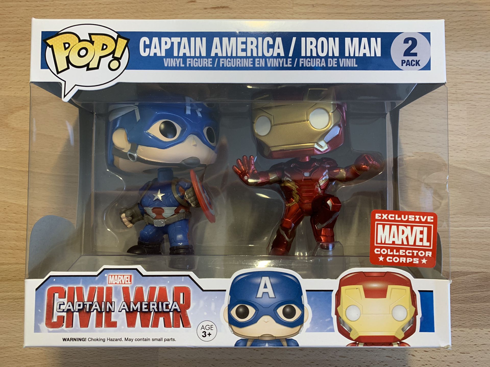 Funko Pop! - Captain America/Iron Man Civil War - Marvel Collector Corps