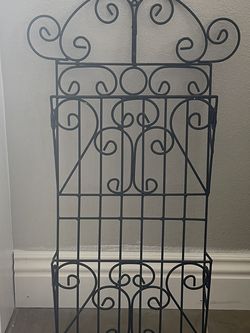 Wrought Iron Wall Magazine Rack