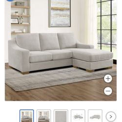 2-PIECE FABRIC SOFA CHAISE 