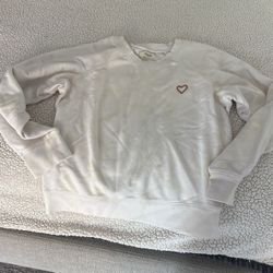 Madewell Heart Sweatshirt Size M