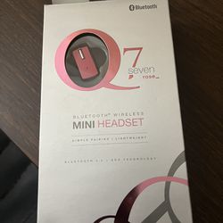 Seven 7 Bluetooth mini headset In Rose Gold X2 