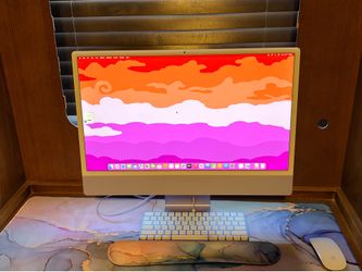 Upgraded/ Brand New 2023 iMac 24in 24 GB Memory 2TB Storage Nano Texture Glass, computer, desktop