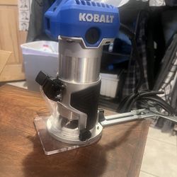 UNUSED Kobalt 1/4” & 1/8” Bits 7Amp  1.25HP Variable Trim Corded Router