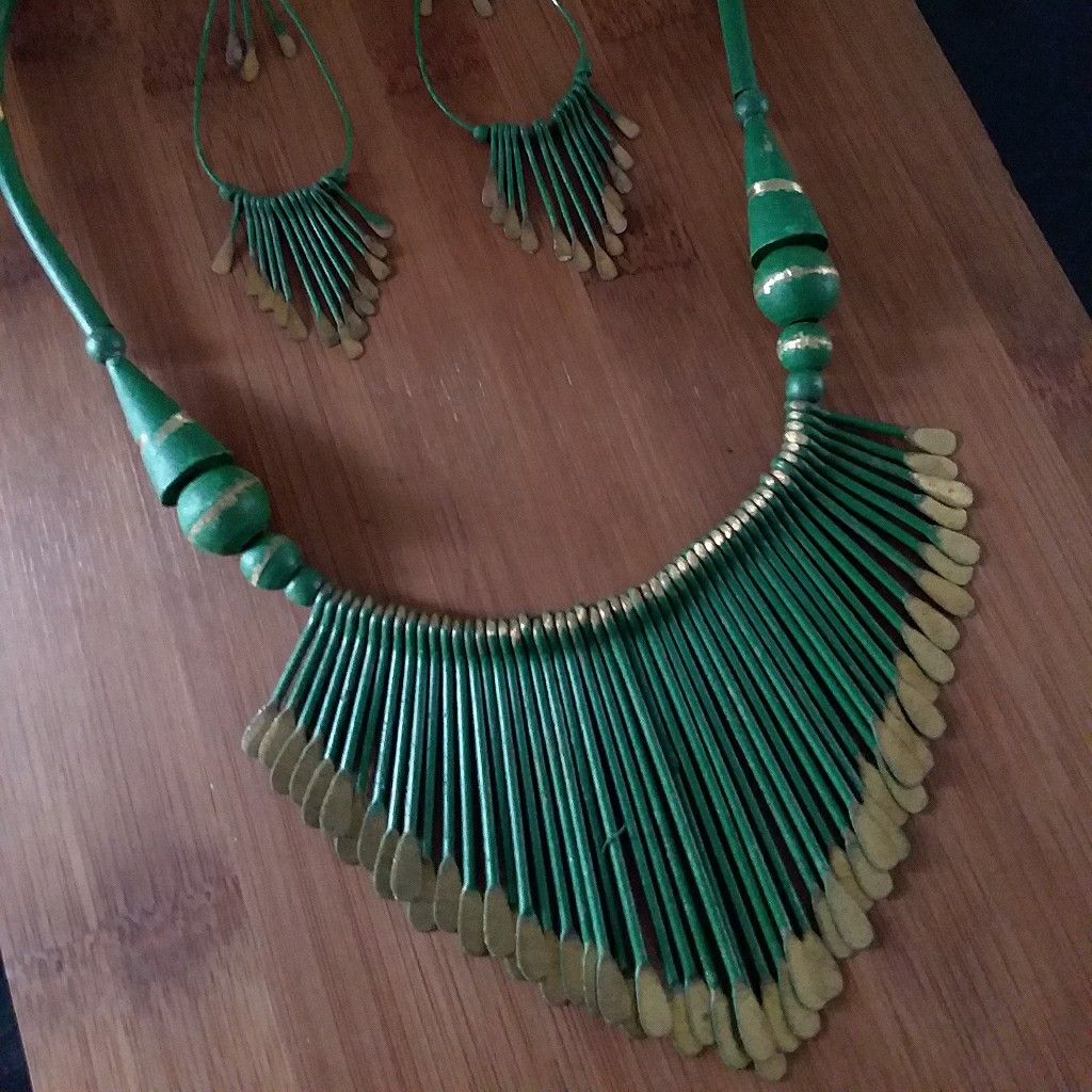2PC Beautiful African Finari Necklace Set