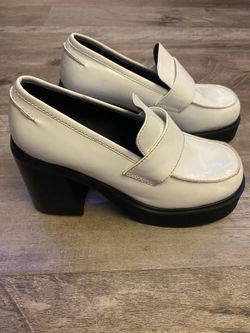 White Platform Loafers- Delia’s