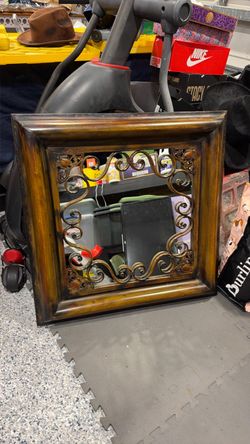 Decorative Wall Mirror with Scroll Frame