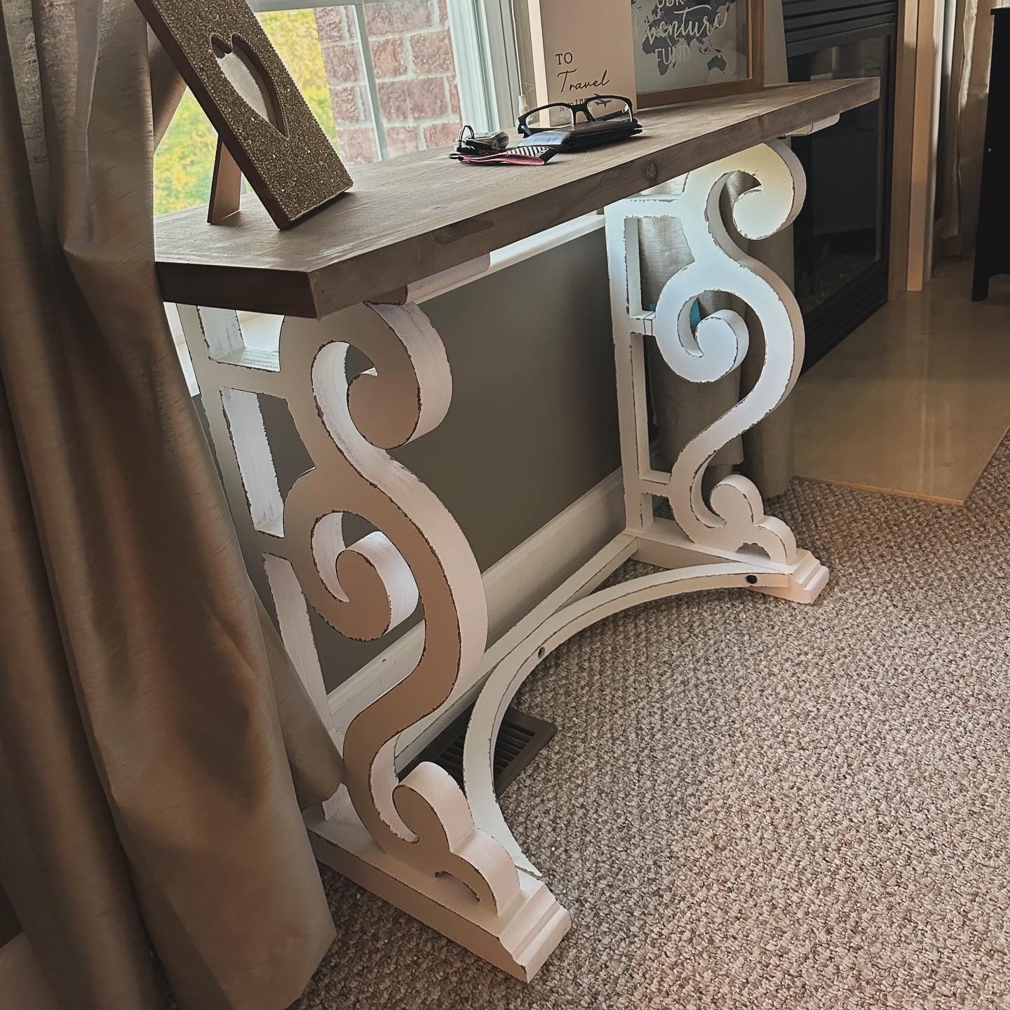 Unique Farmhouse Console Table