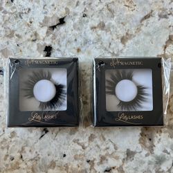 Set Of 2 Lilly Lashes - Click Magnetic Faux Mink False Lash, Eye Lashes 