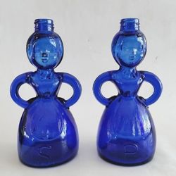 Vintage Merry Maid Lady Shakers