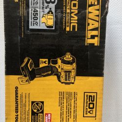 Brand New DEWALTATOMIC 20-Volt MAX Cordless Brushless 1/2 in. Impact Wrench (Tool-Only)