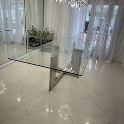 Glass Dining Table 