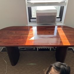 Lulu & Georgia Solid Wood 6 Person dining Table 