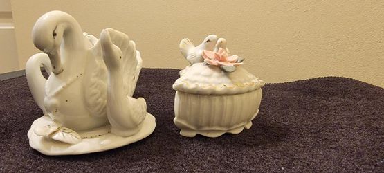 Porcelain Swans And More