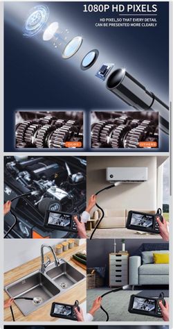 Endoscope Camera with Light, 1080P HD Borescope
