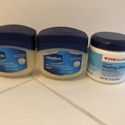 3 Vaseline Containers