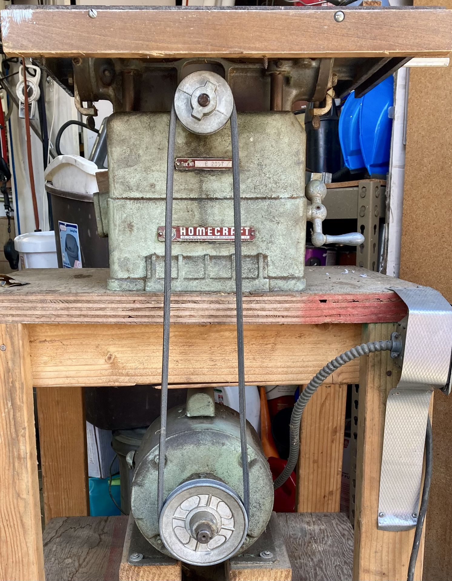 Vintage Delta Rockwell Homecraft Table Saw. Tested, Works Great, Model #CS-73-26