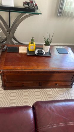 Wooden coffee table