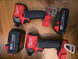 Milwaukee Impact Drills + 2 batteries