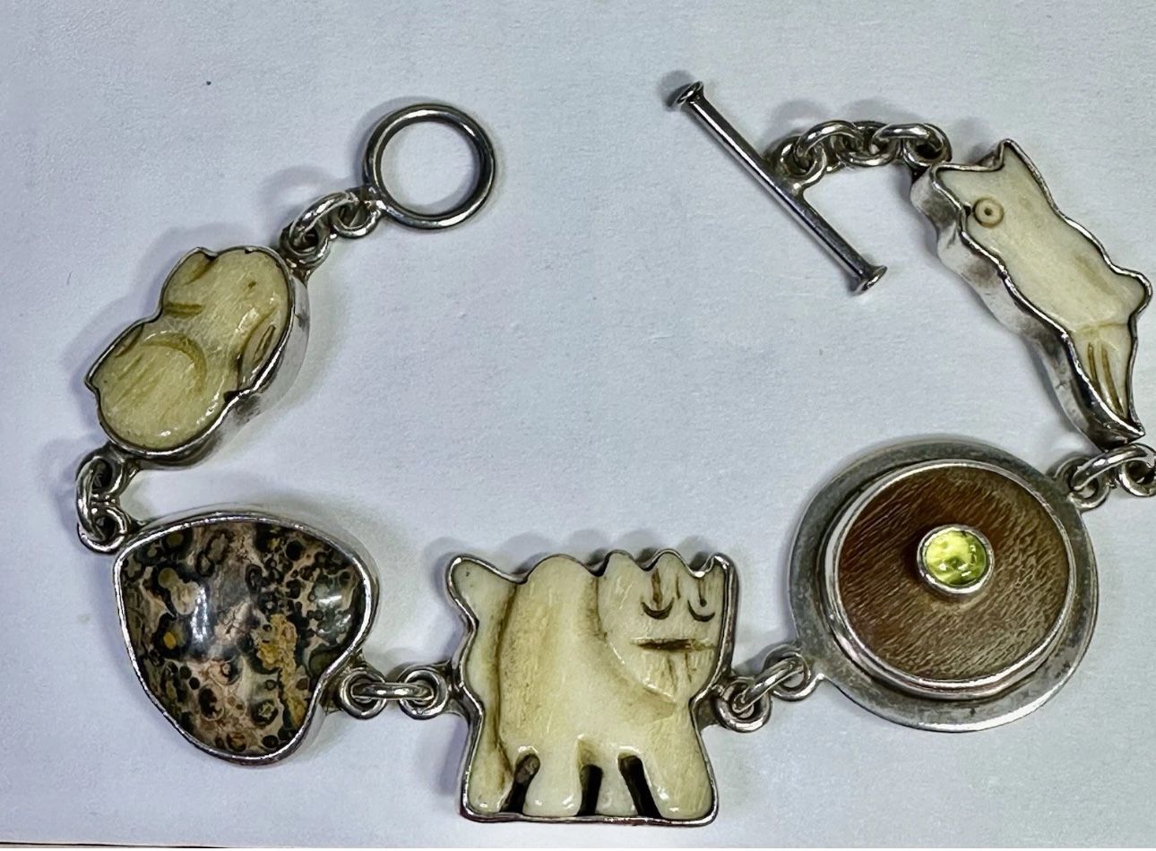 FREE SHIPPING! Echo of the Dreamer 925 Sterling Silver 7.5” Bracelet Lot#445