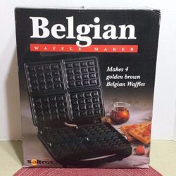Belgium Waffle Maker Used Like New Salton Bake 2 Delicious Waffles 
