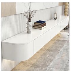 TV Stand Wall Mounted,Solid Wood