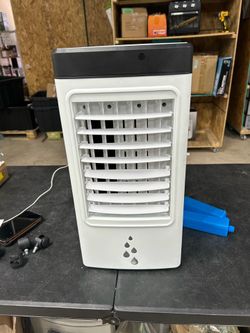 TAZTIR 3-in-1 Portable Air Cooler with 1.16Gal Water Tank, 4 Ice Packs, Remote Control and 12H Timer Quiet Swamp Cooler for Bedroom and Office