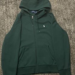 Green Polo Ralph Lauren double Knit sweater 