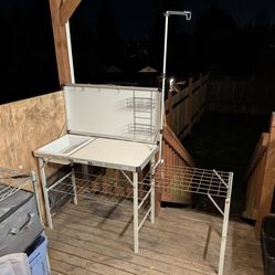 Coleman pack away folding camp kitchen