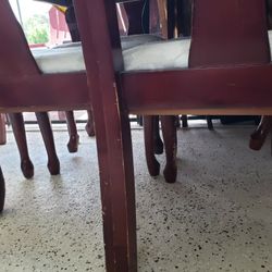 Mahogany Table ,6 Chairs w/ Extended  Piece