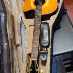 ESTEBAN AMERICAN LEGACY LIMITED EDITION ACOUSTIC ELECTRIC GUITAR CORAL SUN 2007 MADE NATURAL COLOR. 
